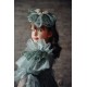 Özel Tasarım Kız Çocuk Vintage Abiye Elbise, Gelinlik, Taç Aksesuarlı Kız Çocuk Elbise
