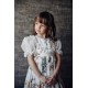 Özel Tasarım Kız Çocuk Abiye Elbise, Çanta Aksesuarlı Uzun Vintage Kız Çocuk Elbise