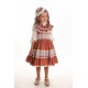 Özel Tasarım Vintage Kız Çocuk Elbise, Dantel İşlemeli Kız Çoçuk Elbise, Taç Aksesuarlı Elbise