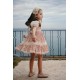 Özel Tasarım Kız Çocuk Elbise, Saç Aksesuarlı Kız Çocuk Kısa Elbise