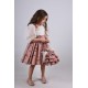 Özel Tasarım Kız Çocuk Elbise, Çanta Aksesuarlı Kız Çocuk Uzun Elbise, Vintage Elbise